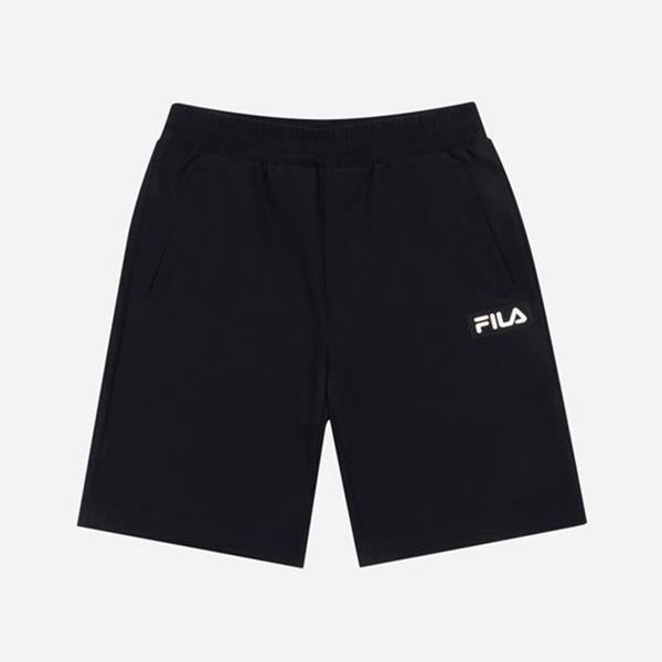 Fila Šortky Detske Čierne - Prism Woven Stretch Warm Up Fleece Vypredaj - Slovakia 06247-FJTB